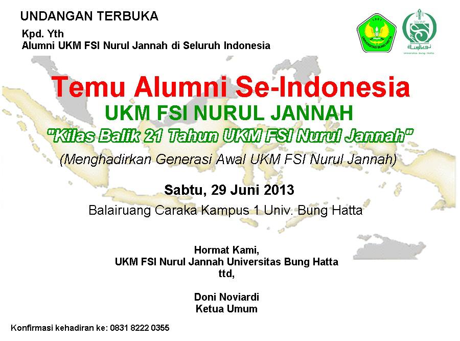 Temu Alumni Se-Indonesia  LDK FSI Nurul Jannah
